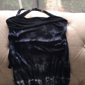 Tie dye wide leg jumper.